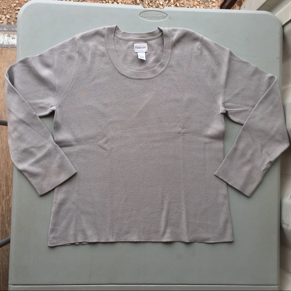 FREE with another purchase Chico’s Gray Pullover Sweater